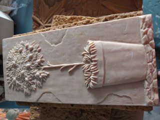 Relieve Decorativo de Resina