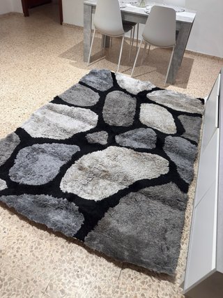 Alfombra con Diseño de Piedras