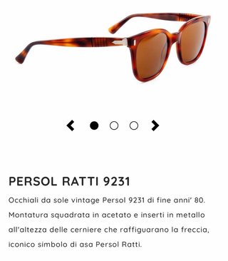 Gafas de Sol Vintage Persol Ratti 9231