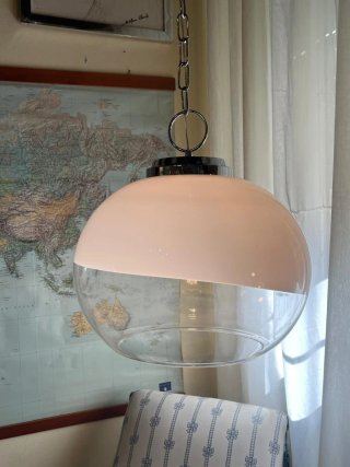 Lampada sospensione Spage Age anni'70 Murano