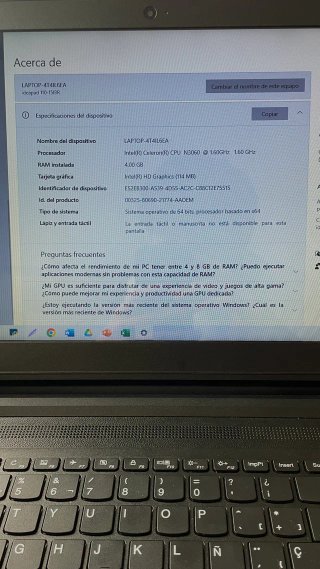 Portátil Lenovo Ideapad 110 + SSD 120GB Negociable