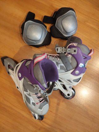 Patines en línea Oxelo con rodilleras