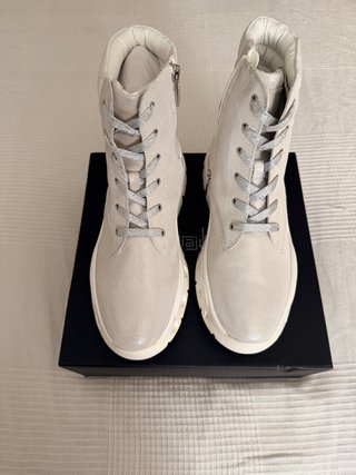 Botines Liu Jo Wave 15 Mid Sneaker T40 Blanco