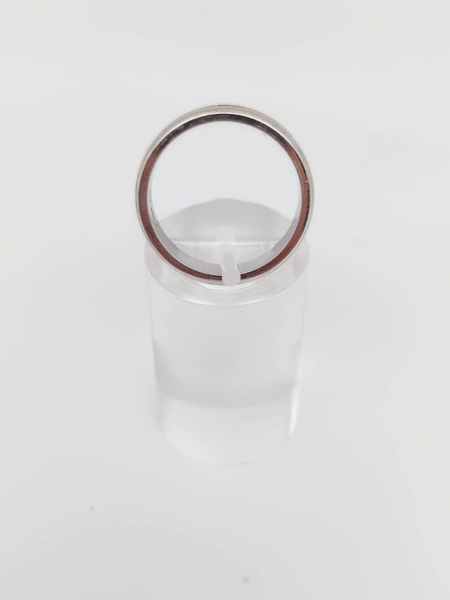 Anillo Oro Blanco 18K con Cristales