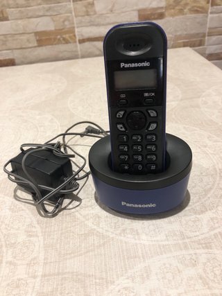 Teléfono Panasonic Inalámbrico azul