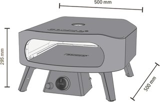 Forno per pizza 13" a GAS | Pietra inclusa