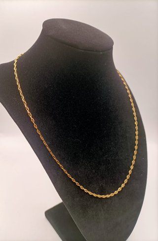 Cadena Oro 18k - Forzada con Barra - 5,30gr - 49cm