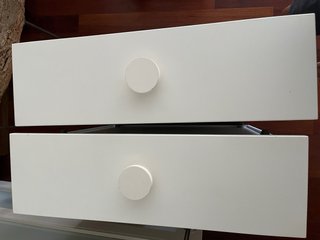 Cama nido blanca lacada con cajones