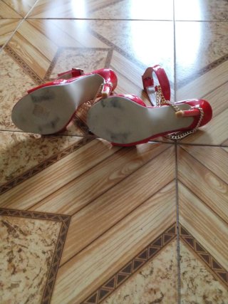 Zapatos de Tacón Rojos Talla 37