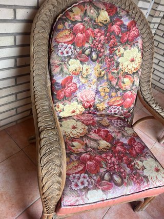 Conjunto 2 Sillones Terraza Ratán Flores