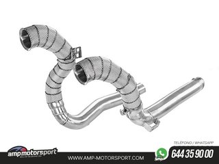 DOWNPIPE ALPHA COMPETITION PARA MERCEDES C190 AMG GT / GTS / GTC / GTR - 4.0T - ANTITÉRMICO