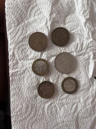 Conjunto de 6 Monedas Antiguas