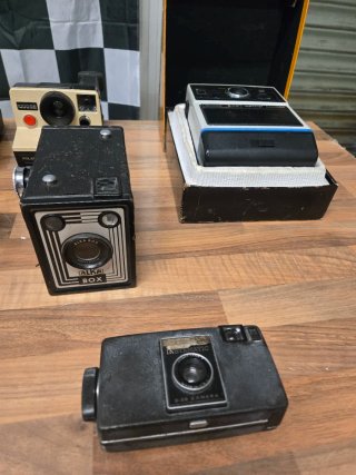 Lote de 11 Cámaras Fotográficas Antiguas
