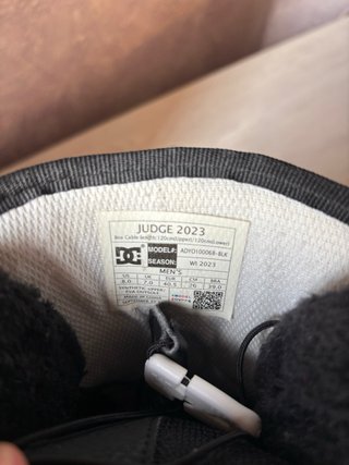 Botas Snowboard DC Negras y Blancas