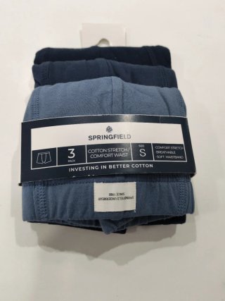 Pack 3 Boxer Springfield Talla S