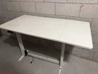 Escritorio elevable eléctrico blanco con memoria