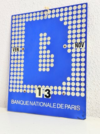 Calendario Perpetuo Vintage Banque Nationale