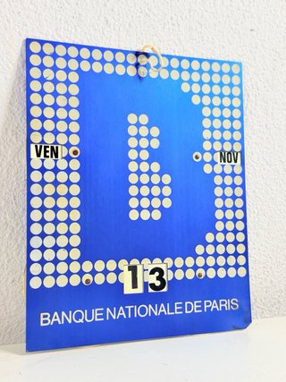 Calendario Perpetuo Vintage Banque Nationale