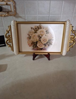 Vassoietto Via Veneto con decoro floreale