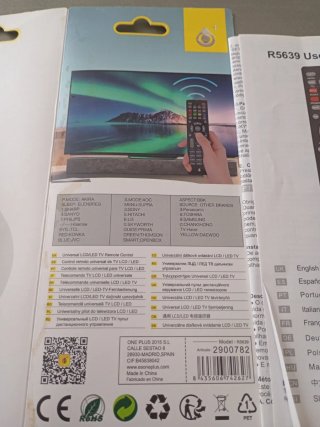Mando a distancia universal TV LCD/LED R5639