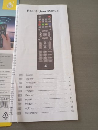 Mando a distancia universal TV LCD/LED R5639