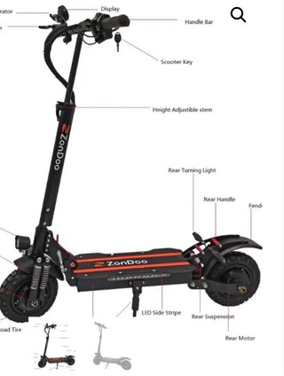 Patinete Eléctrico ZonDoo