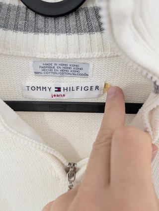 Jersey Tommy Hilfiger Jeans M/L media cremallera