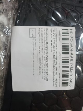 Funda Protectora Tablet Negra con Correa