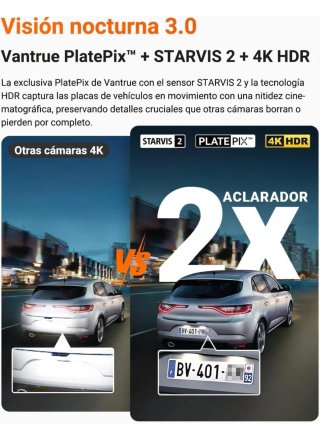 VANTRUE N4 Pro S Dashcam 3 Canales 4K