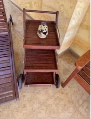 Conjunto de mesa y sillas de teca Carrefour