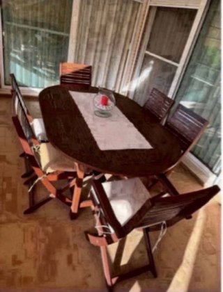 Conjunto de mesa y sillas de teca Carrefour