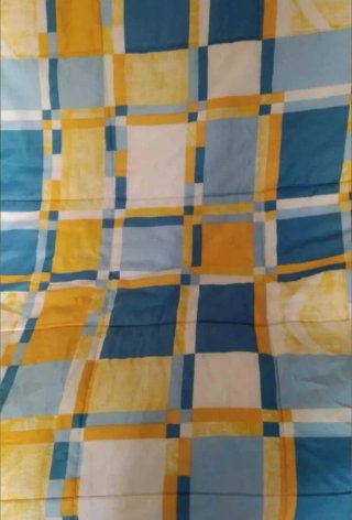 Edredón estampado a cuadros reversible 2,50 x 1,80