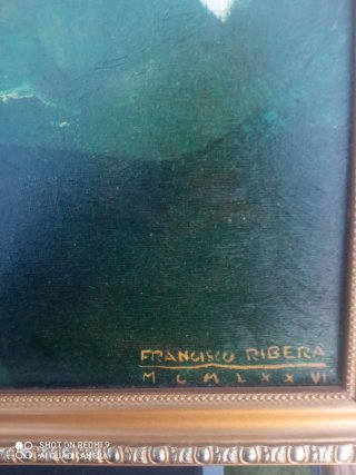 Cuadro al óleo antiguo