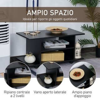 Mobile TV Moderno con Ripiani, Mobiletto Porta TV
