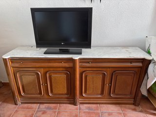 Cómoda de Madera con Encimera de Mármol
