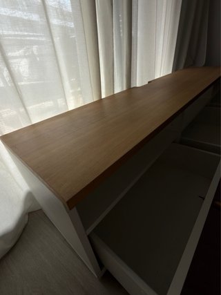 Mueble TV Bestå Blanco y Madera 180x42x39