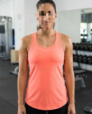 Camiseta de Tirantes Running Naranja Talla M