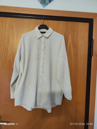 Blazer camicia Zara Beige Taglia Unica