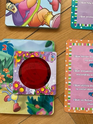 Juego Cartas Dora Gigantes y Lentes Exploradora