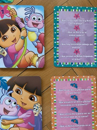 Juego Cartas Dora Gigantes y Lentes Exploradora