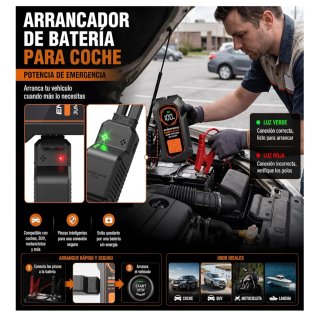 Arrancador Coche con Compresor Aire 150PSI