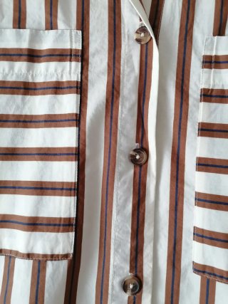Vestido camisero rayas Parfois
