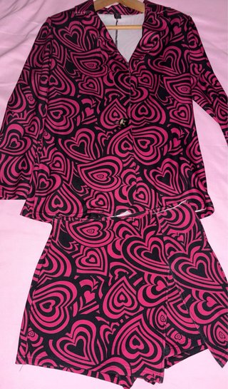Conjunto blazer y falda-pantalón