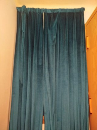 Cortina de Terciopelo Azul