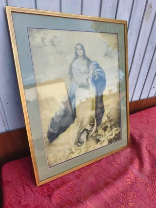 Cuadro Religioso con Marco Dorado