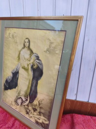 Cuadro Religioso con Marco Dorado