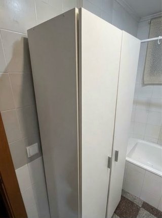Armario Alto de 2 Puertas Blanco