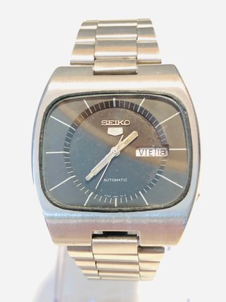 reloj seiko 5 tv screen gris 1982 6309