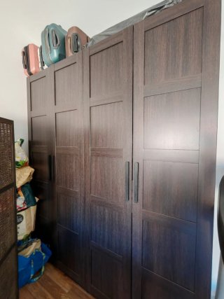 Armario efecto roble tinte marrón oscuro No envío