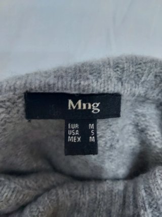 Jersey de cuello alto gris
